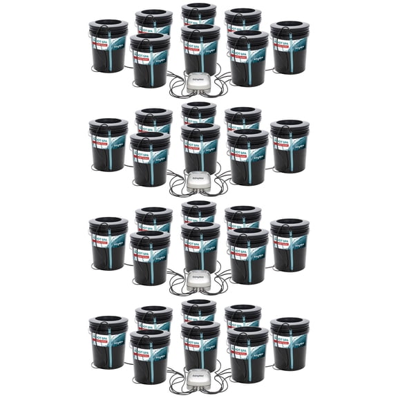 Active Aqua Root Spa 5-Gallon 8-Bucket Deep Water Culture System (4 Pack)