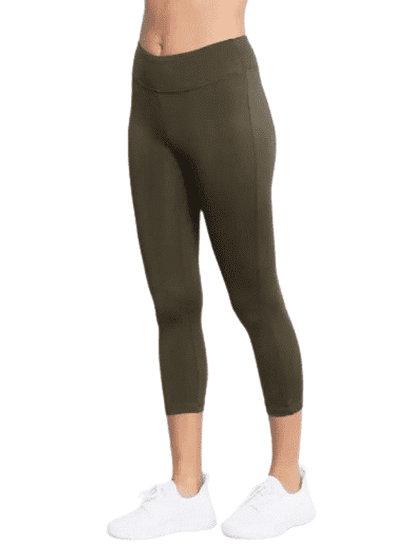 Active Basic USA Workout Mid-Rise Performance Capri Leggings, Women's