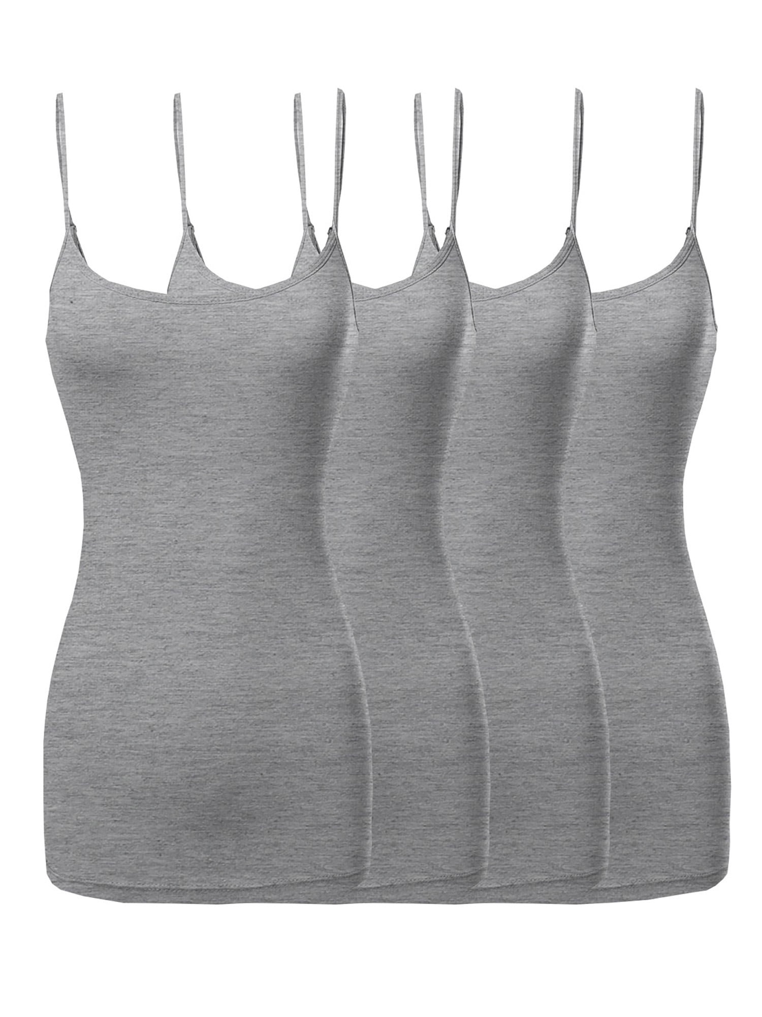 Active Basic Women & Plus Basic Solid Long Length Adjustable Spaghetti ...