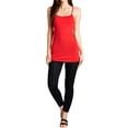 thumbnail image 1 of Active Basic Women's & Juniors BASIC ADJUSTABLE SPAGHETTI STRAP TUNIC CAMI W/ SHELF BRA, 1 of 3