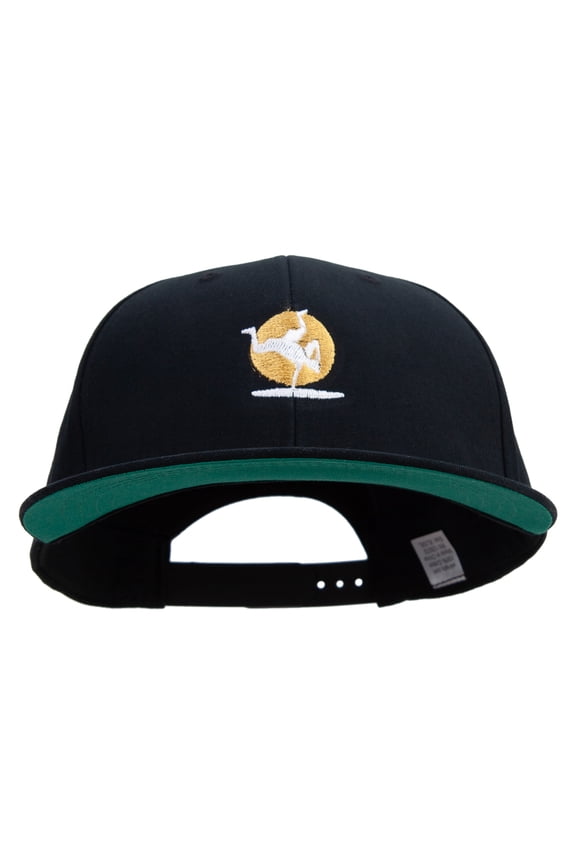 Active Battle Dance Embroidered Brushed Cotton Twill High Profile Extra Size Cap - Black OSFM