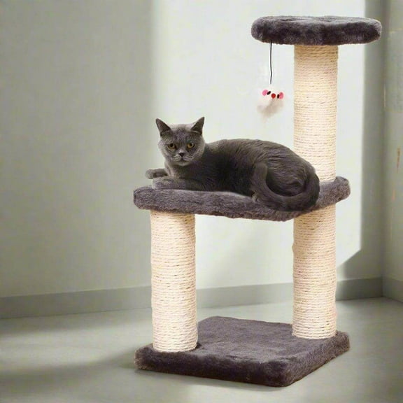 Active Cat Tower with Jumping Platform for Indoor Fun
