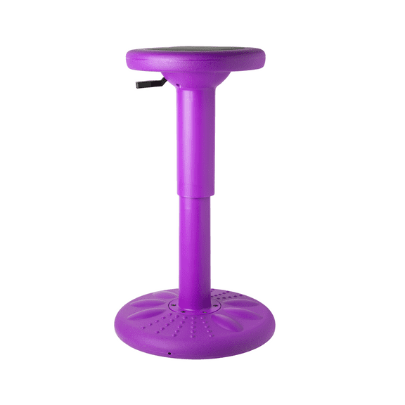 Active Chairs Adjustable Wobble Stool for Kids, Flexible Seating Improves Focus and Helps ADD/ADHD,  16.65-23.75-Inch Chair, Ages 13-18, Purple