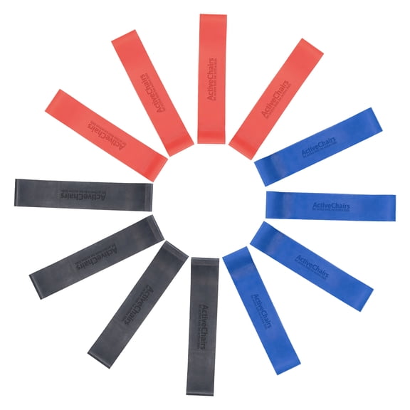 Active Chairs Kick-It Chair Bands for Kids, Flexible Seating for Fidgety Feet, Essential Classroom Supplies, Multi-Color, 12-Pack