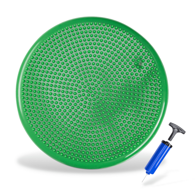 Active Chairs Wobble Seat Cushion, Flexible Seating for Focus and Fitness,  13.39 Diameter, Green 