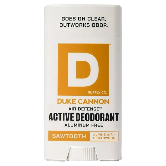 Duke Cannon Sawtooth Aluminum-Free Deodorant for Men - Air Defense, Alpine Air + Cedarwood Scent, 3 oz  Long-Lasting, Clear Glide, Skin-Soothing Formula