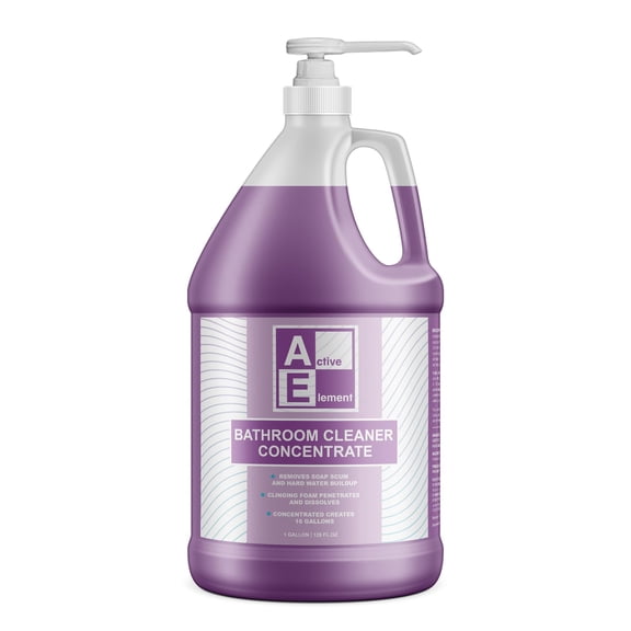 Active Element Bathroom Cleaner Concentrate- Makes 32 Gallons -Multipurpose Foaming Spray for Tub and Tile, Shower, Sink, Bathtub and Toilet