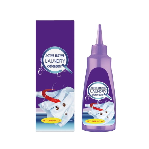 Active Enzyme Laundry Detergent, Active Enzyme Laundry Stain Remover, Garment Stubborn Stain Cleaner Oil Remover, Clothes Oil Stain RemoverWhite Shirt Guardian 120ml