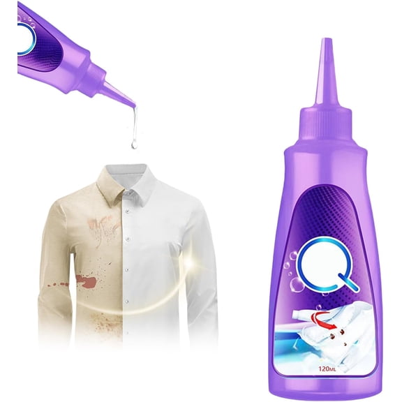 Active Enzyme Laundry Stain Remover, 2025 New upgraded White Shirt Garment Stubborn Stain Cleaner Oil Remover, Active Enzyme Clothing Stain Remover Collar Stain Removal Spray