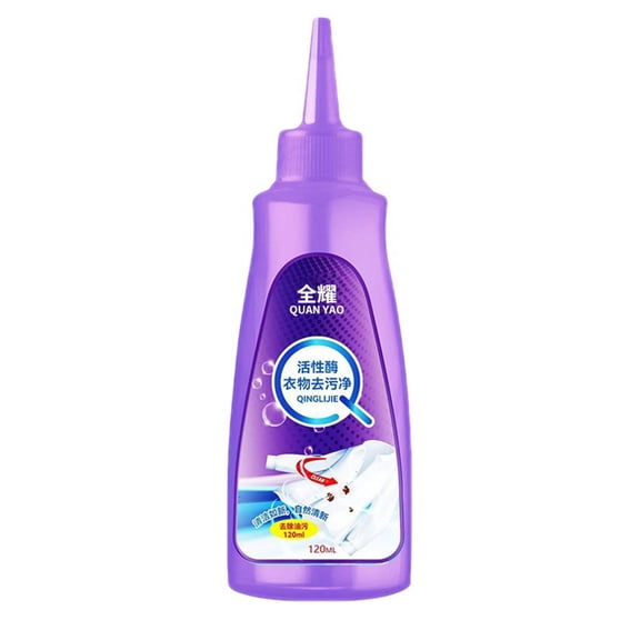 Active Enzyme Laundry Stain Remover Spray, Triple-Acting Formula Clings, Penetrates, and Lifts 100+ Types of Everyday Stains - Prewash Spray 4oz