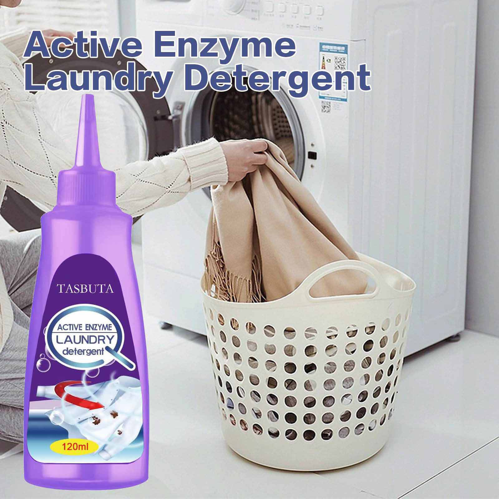 Active Enzyme Laundry Stain Remover，White Shirt Guardian, Lazy laundry