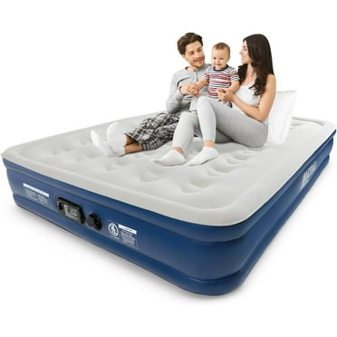 Active Era Premium Queen Size Air Mattress with Advanced Support System and Built-in Electric Pump - Raised 13-Inch Inflatable Mattress, Guest Bed, Camping Mattress, Portable Bed for Moving & Travel