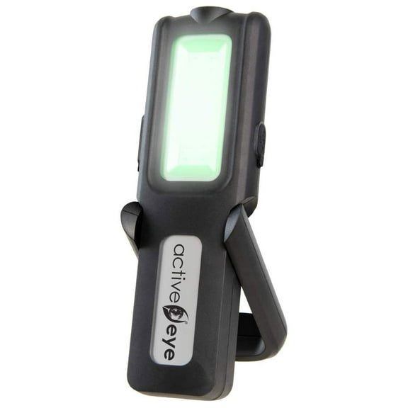 Active Eye AELW2 Rechargeable Magnetic Green 5W LED Work Flashlight, Black