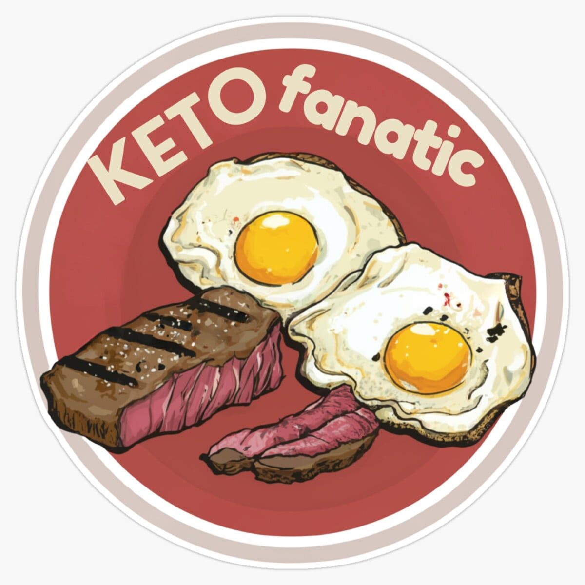 Active Fitness Gym Slogan Keto Fanatic Low Carb Weightlifting High Fat ...