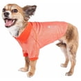 thumbnail image 1 of Active Fur-Flexed Relax-Stretch Wick-Proof Performance Dog Polo T-Shirt, Orange - Small, 1 of 1