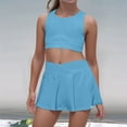thumbnail image 1 of Active Girls Outfits and Sets for Playwear Comfortable Summer Toddler Clothing Vest and Skort Casual Sports Apparel for Children Ages Four to with Elastic Waistband, 1 of 3