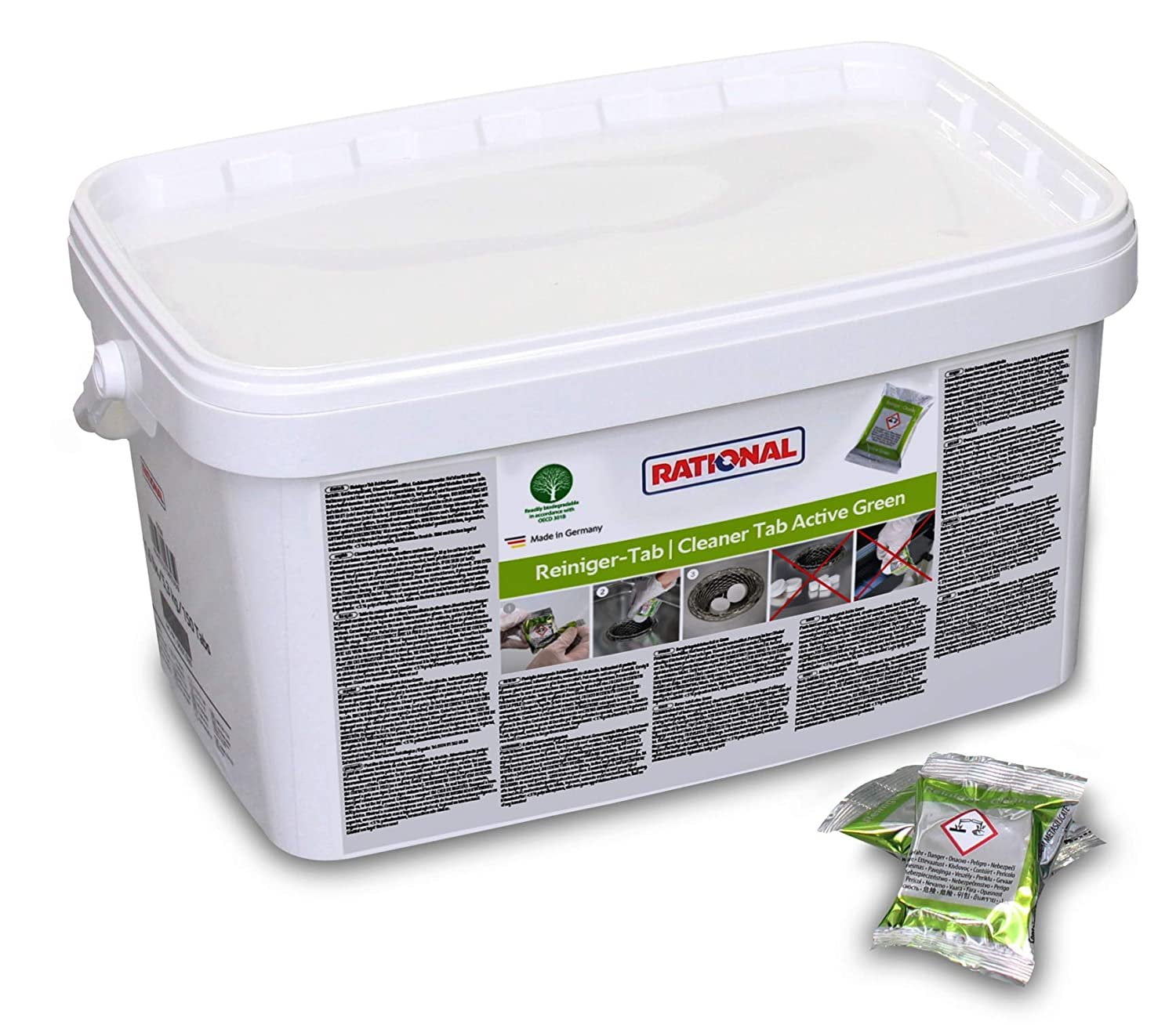 RATIONAL Cleaner Tab Active Green 150錠 Active Green Cleaning OEM Tablets for RATIONAL iCombi Pro Bucket