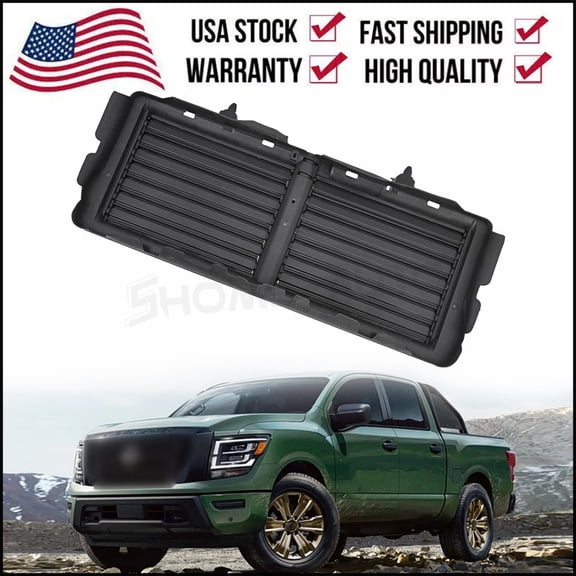 Active Grille Shutter Without Motor for Nissan Titan Titan XD 2016-2020 Front Radiator  214219FT0B