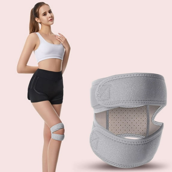 Active Joint Knee Support Brace Strap for Pain Relief Maximum Stability Adjustable Compression Sleeve Support for Men and Women Running Sports Basketball Tendon Protection