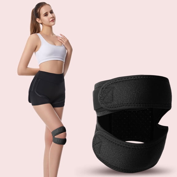 Active Joint Knee Support Brace for Pain Relief, Adjustable Patella Stabilizer with Compression Sleeve for Men and Women