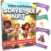 Active Kids Scavenger Hunt Game for Ages 4-8 by Gotrovo - Indoor and Outdoor Party Game for Screen-Free Fun
