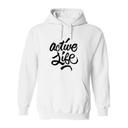 Active Life Hoodie Men -Image by Shutterstock, Male Medium
