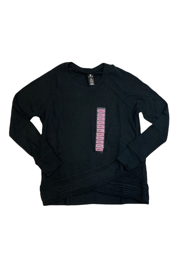 Women's Long Sleeve Modal Crossover Hem Pullover Sweater Top