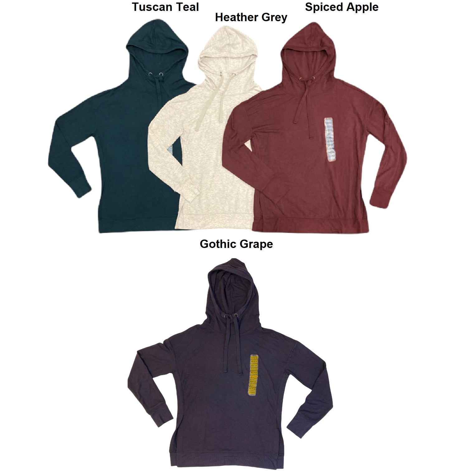 Active Life Women s Soft Modal Pullover Tunic Hoodie W Side Slits