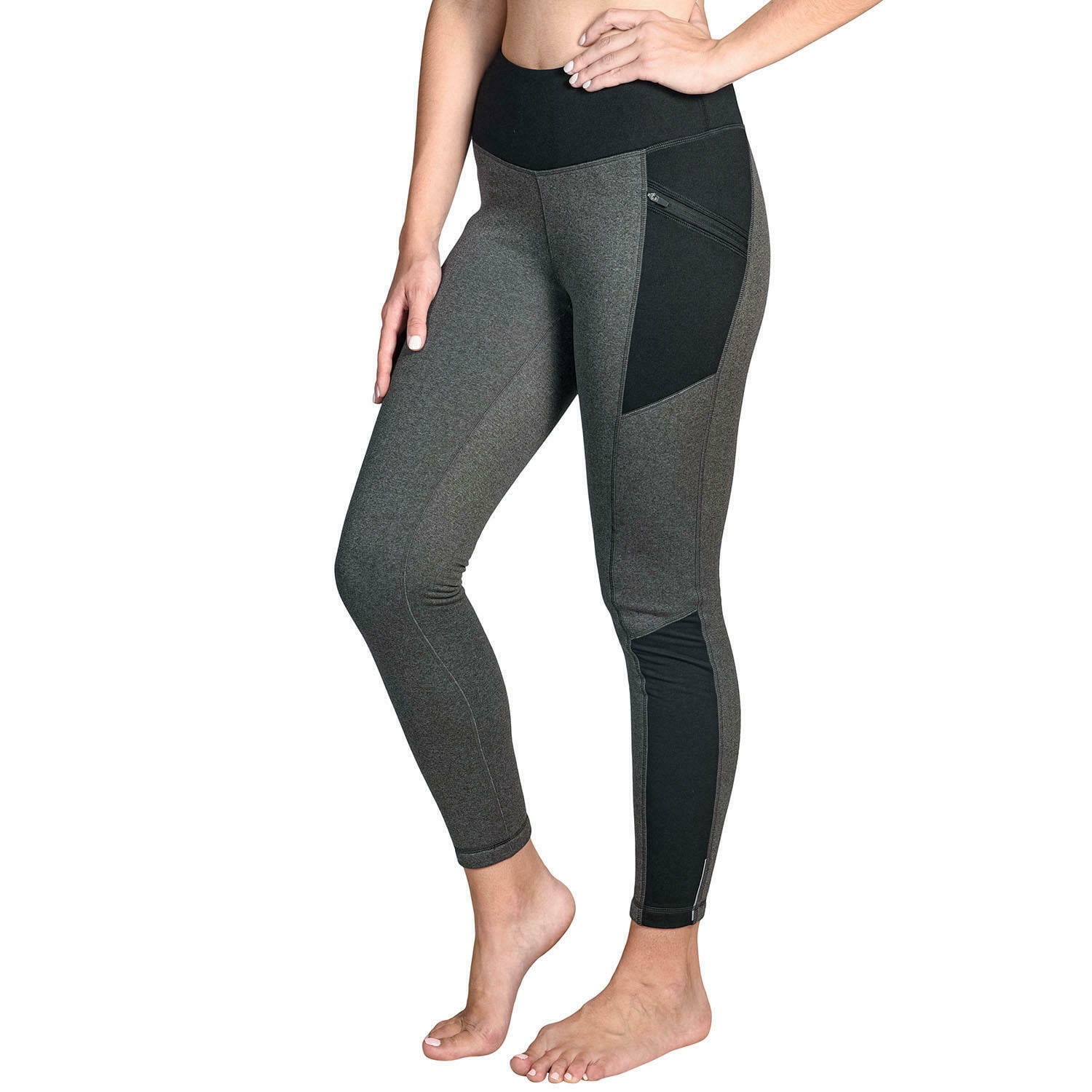 Active Life Women's Zip Pocket High Rise Warm Fleece Lined Leggings