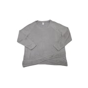 Active Life Womens Size Large Long Sleeve Modal Pullover Sweater Top, Silver Grey