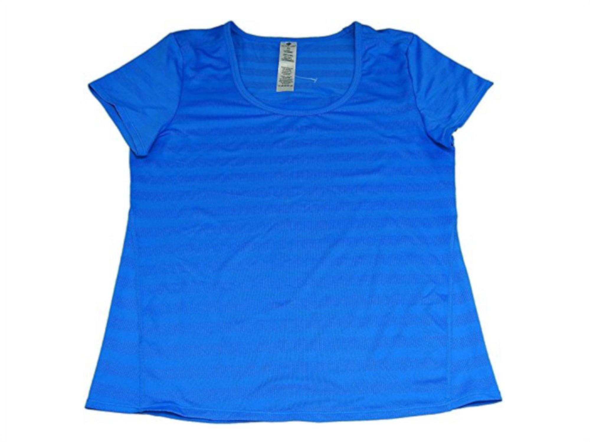 Active Life Womens Size Small Performance Tonal Stripe T-Shirt, Lightning Blue - image 1 of 1