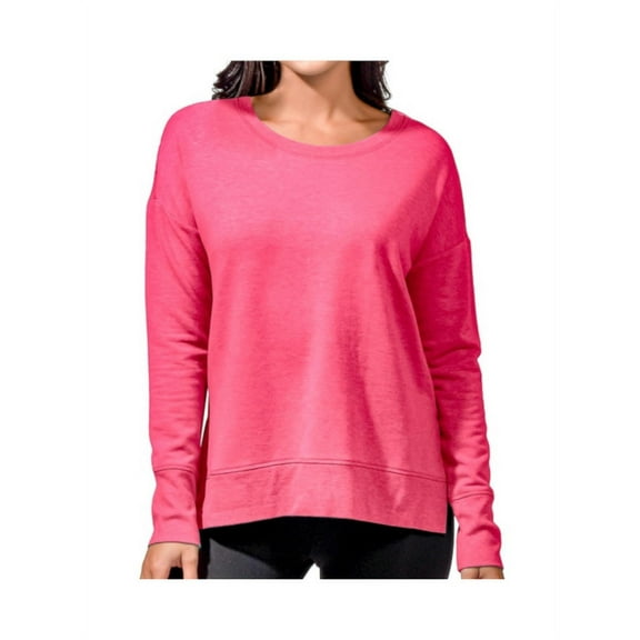 Active Life Womens Size XX-Large Side Slit Modal Top, Pink Heather