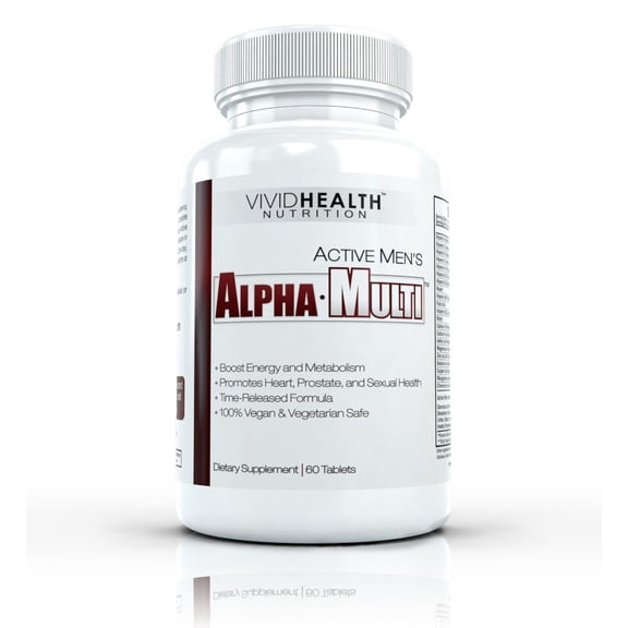 Active Men's ALPHA MULTI Daily Multivitamin for Men | High Potency Formula 60 Tablet