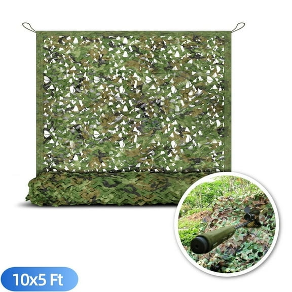 Active Mind Ltd 10x5 FT Camo Netting, Camouflage Netting - Durable Outdoor Mesh Sun Shade for Camping, Hunting Parties, Garden Privacy Screen, Indoor Decor