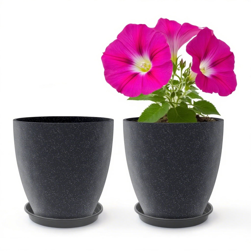 Active Mind Ltd 2 Pack 12 Inch Round Plant Pots Photo Inspiration