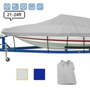 Active Mind Ltd Classic Accessories Heavy-Duty Boat Cover 13-24FT | All-Weather Protection, Boat accessories, Sun-Proof Fade-Resistant