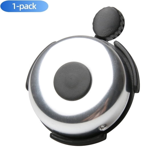 Active Mind Ltd Classic Bicycle Horn Bell - Heavy-Duty Aluminum & Plastic Combo for Electric/City Bikes, Men/Women, Bike Accessories, Silver