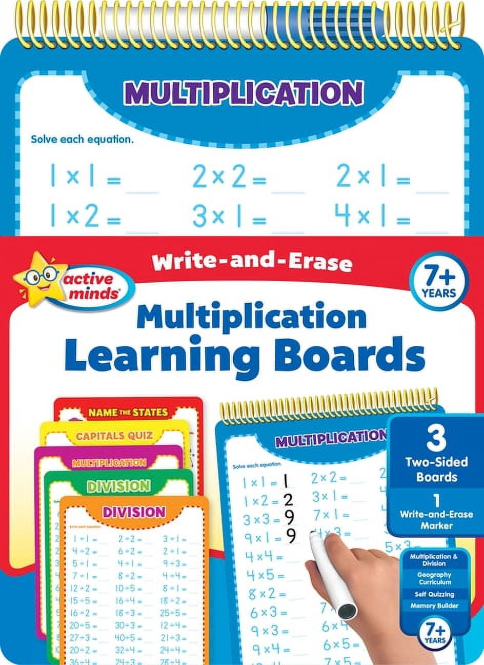SEQUOIA CHILDREN'S PUBLISHING Active Minds Write-And-Erase Multiplication Learning Boards (Other)