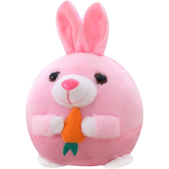 Active Moving Pet Plush Toy, Dog Cats Toy USB Rechargeable Interactive Washable Cartoon Pig Plush Toy Sound Electronic Pet Bouncing Balls Cute Shake Bounce Toys for Dog (Rabbit)
