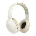 thumbnail image 1 of Active Noise Canceling Headphones, over Ear Foldable Headphones with Mic, 60 Hours Play Time on Ear Bluetooth Headsets with Deep Bass, with HiFi Audio for Music,White, 1 of 9