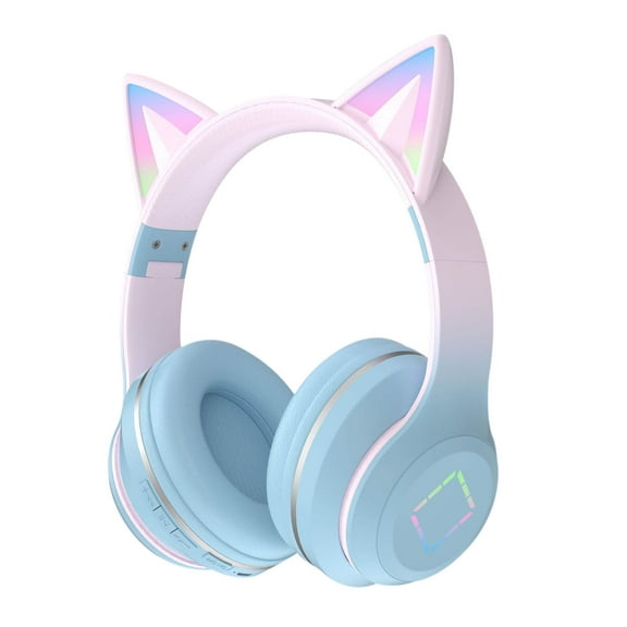 Active Noise Canceling Wireless Headphones Bluetooth 5.4 Over The Ear Headset, 50H ANC Playtime, Bass&Treble Slider, Custom EQ&Spatial Audio, Hi-Res LDAC,Blue