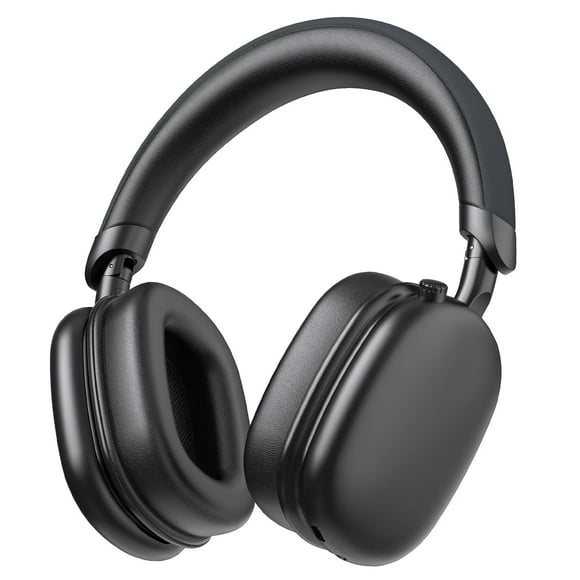 Active Noise Cancelling Headphones -45dB, Bluetooth Headphones 5.4, 60H Playtime Wireless Earbuds, Clear Call, Bass Boosted by 90%, Comfort Fit Over Ear Headphones for Travel Home Office PC Black