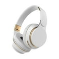 thumbnail image 1 of Active Noise Cancelling Headphones, Wireless Over Ear Bluetooth Headphones, 3EQ Modes via Button, 60H Playtime Lightweight Folding Stereo Bass Headset with Mic, for Travel Home - White, 1 of 6