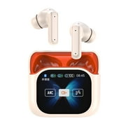 Active Noise Cancelling Touch Screen Earbuds Anc Noise Canceling Tws Bluetooth Touchscreen Earbuds With Screen Wireless Blue Tooth Ear Buds Bluetooth Ear Buds Small Ear