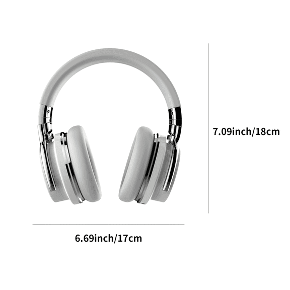Active Noise Cancelling Wireless Headphones, up to 30 hours long playtime, rich immersive deep bass, soft comfortable memory foam ear cups for all-day wear