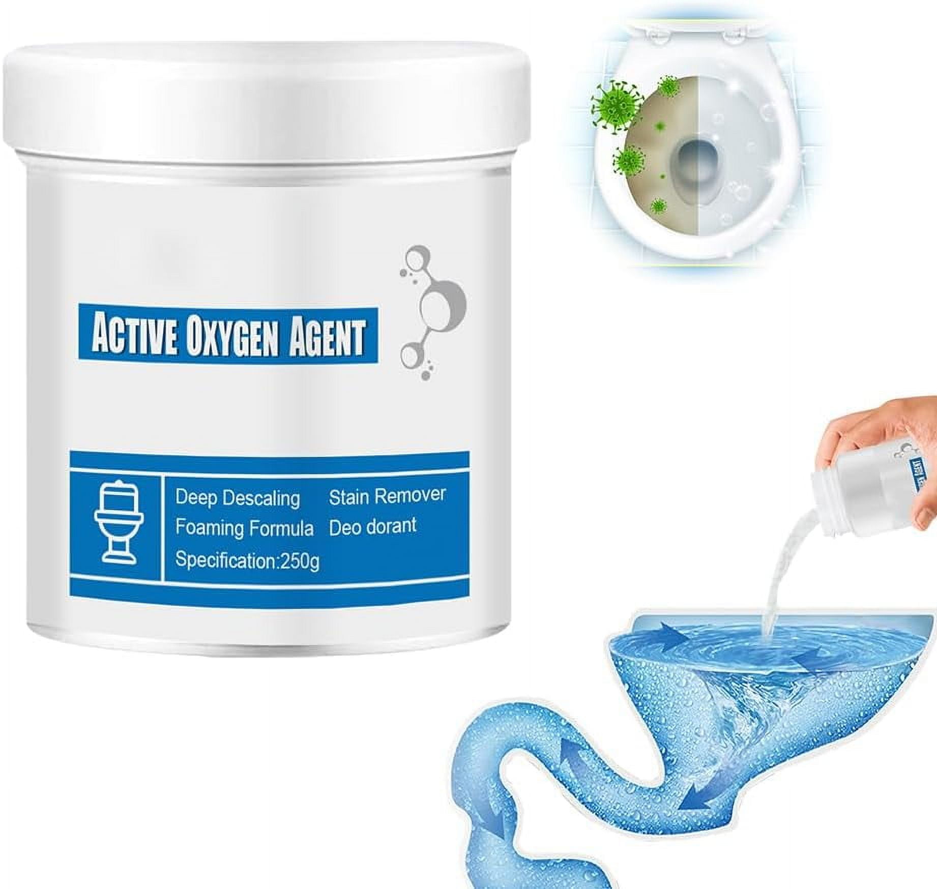 Active Oxygen Agent Toilet Cleaner,Splash Toilet Cleaner Foam Powder ...