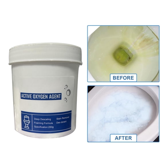 Active Oxygen Pipe Dredger Deodorant for Kitchen Bathroom Toilets, Non-Corrosive Drain Cleaner That Eliminates Odors and Dissolves Clogs Safely in Septic Systems and PVC Pipes