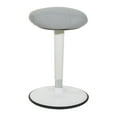 thumbnail image 1 of Active Perch Seat with White Frame and Gray Fabric 24"-34", 1 of 3