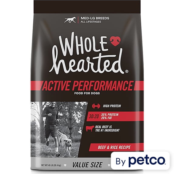 Active Performance High-Protein Beef & Rice Recipe Dry Dog Food 45 lbs.