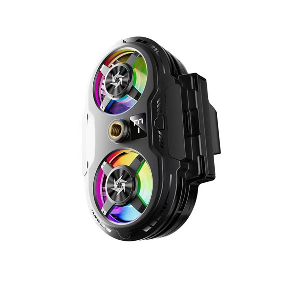 Active Phone Cooling Clip for Gaming and Streaming, Semiconductor with Visible Venting and Front Display